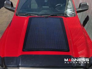 Dodge Ram HD Flexible Solar Panel Kit - Complete Kit w/ Waterproof Controller + Hood Decal - 5th Gen 2019+ - 100W Dodge Ram HD Flexible Solar Panel Kit - Complete Kit w/ Waterproof Controller + Hood Decal - 5th Gen 2019+ - 100W
